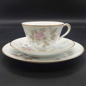 China Brands N: Noritake - Luise, 5763 - Pink Roses - Trio