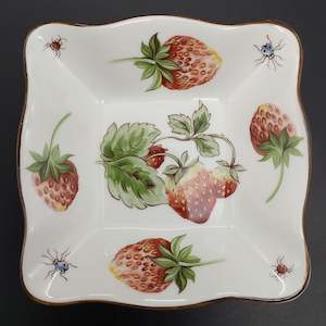 China Brand Coalport England: Coalport - Strawberry - Square Dish