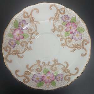 Colclough - Purple and Pink Flowers, 6621 - Saucer