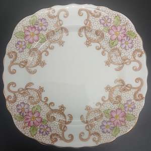 Colclough - Purple and Pink Flowers, 6621 - Side Plate