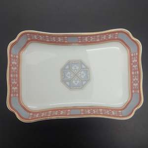 Limoges Haviland - Red Geometric Band - Small Rectangular Dish