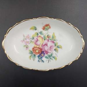 China Brand Limoges France: Limoges - Floral Spray - Small Oval Dish