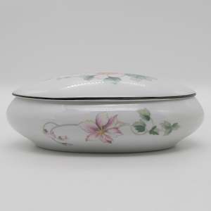 Limoges - Patiflore - Lidded Oval Bowl