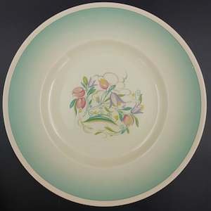 Susie Cooper Dresden Spray: Susie Cooper - Dresden Spray, Blue/Green 1017 - Dinner Plate