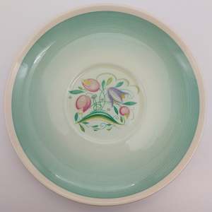 Susie Cooper - Dresden Spray, Blue/Green 1017 - Saucer for Soup Bowl
