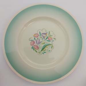 Susie Cooper - Dresden Spray, Blue/Green 1017 - Salad Plate