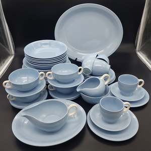 Grindley - Azure Leaf - Dinner Set
