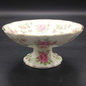 James Kent - Pink Roses, 3084 - Pedestal Bowl