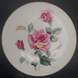 Noritake - Pink Roses - Cake Plate