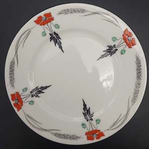 Shelley - Red Poppies, Black Wheat, 11326 - Side Plate