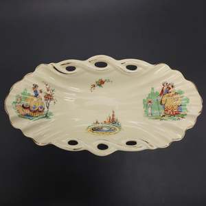 China Brands A: A J Wilkinson - Courting Couples - Oval Dish