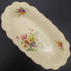 A J Wilkinson - Colourful Flowers - Oval Dish
