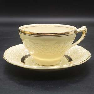 China Brands C: Crown Ducal - Florentine, Gold Band - Breakfast Duo