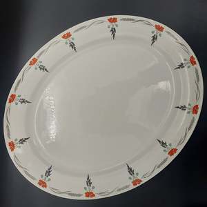 Shelley - Red Poppies, Black Wheat, 11326 - Platter, Large