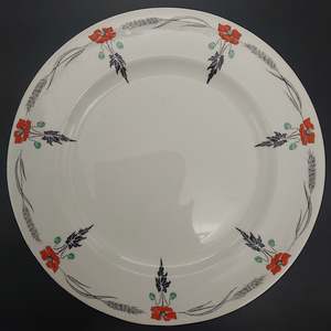 Shelley - Red Poppies, Black Wheat, 11326 - Salad Plate