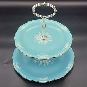 Royal Winton - Taunton Vale - 2-tier Cake Plate with Original Box