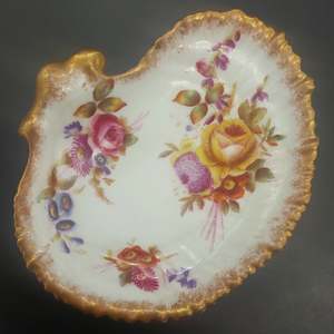 China Brand Hammersley England: Hammersley - Dresden Sprays - Shell-shaped Dish