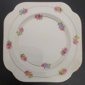 Colclough - Scattered Flowers on Gold Lines, 4666 - Side Plate