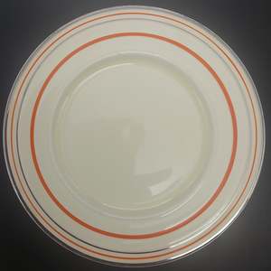 China Brands G: Grindley - Orange and Platinum Stripes - Side Plate