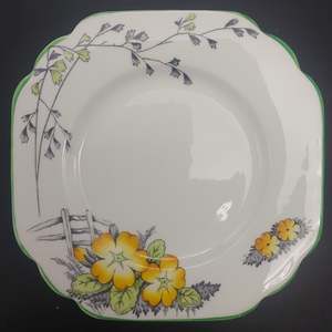 China Brands M: Melba - Yellow Flowers, Fence - Side Plate