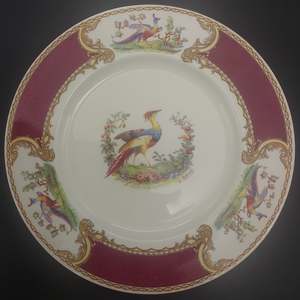 China Brands M: Myott - Chelsea Bird, Maroon - Salad Plate