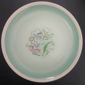 Susie Cooper - Dresden Spray, Blue/Green 1017 - Luncheon Plate