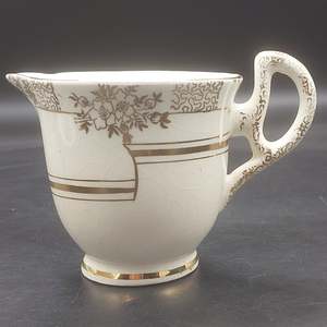 Thomas Forester & Sons -Gold Art Deco with Filigree - Milk Jug