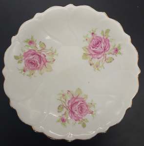 China Brands A: Adderley - Pink Roses - Condiment/Trinket Round Dish