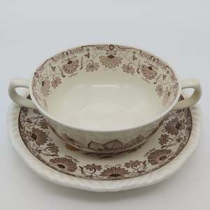 China Brands A: Adams - Cornwall - Soup Bowl and Saucer A/F