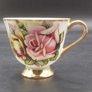 China Brands S: Saji - Pink and Yellow Roses - Cup