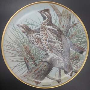 Limoges - Gamebirds of the World: Hazel Grouse - Display Plate