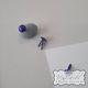 Invitation Split Pin x 25 Purple Circle Mini