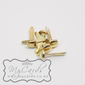 Invitation Split Pin x 25 Gold Circle Large