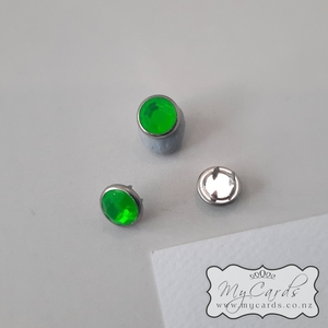 Nail Heads Pin x 25 Green Circle CRAFTING