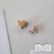 Invitation Split Pin x 25 Gold Heart
