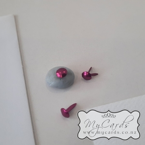 Products: Invitation Split Pin x 25 Pink Circle Mini