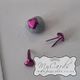 Invitation Split Pin x 25 Pink Heart Mini