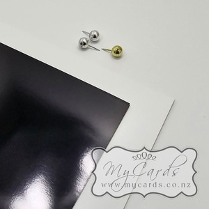 DIY - Do It Yourself - MyCards Wedding Invitations: Cast Coated Black CARD – SRA3 or custom size