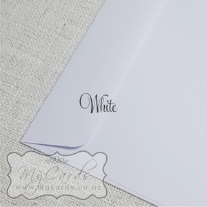 140mm Square Envelopes - MyCards Wedding Invitations: 140mm Sq White Matt Envelopes 120gsm