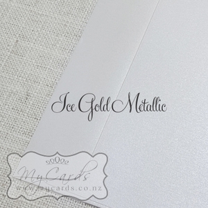 140mm Sq Ice Gold Metallic Envelope