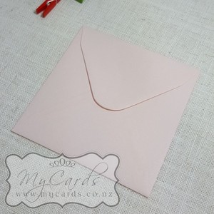 Products: 130mm Square Pastel Pink Envelopes END OF LINE