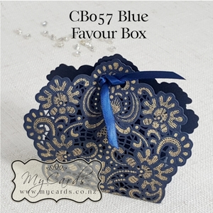 Blue Lasercut Favour Box MYCARDS see new listing