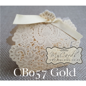 Gold Lasercut Favour Box