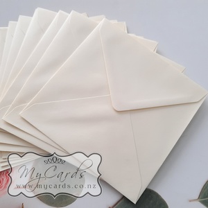 155mm Square Envelopes - MyCards Wedding Invitations: 155mm Square Vanilla Cream Envelopes 95gsm (Pack of 25) END OF LINE