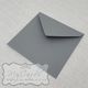 Grey Square Envelopes 155mm Diamond Flap 120gsm