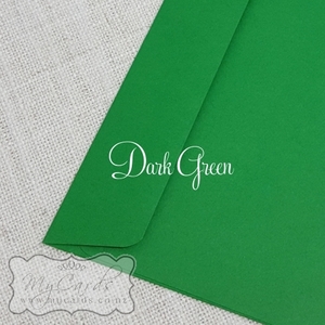 155mm Square Envelopes - MyCards Wedding Invitations: 155mm Square Dark Green Rectangle Flap Envelopes