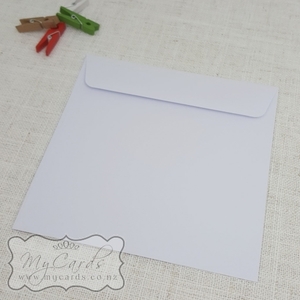 155mm Square White Envelopes Rectangle Flap