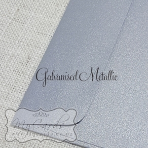 155mm Square Envelopes - MyCards Wedding Invitations: 155mm Sq Galvanised Metallic Envelope Rectangle Flap