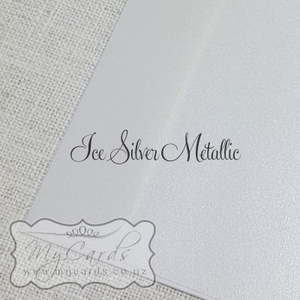 155mm Square Envelopes - MyCards Wedding Invitations: 155mm Sq Ice Silver Metallic Envelope