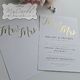 Foiled Mr and Mrs Wedding Invitation BLANK